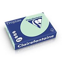 Clairefontaine Trophee 1975PC pale green A4 paper, 80 gsm, per 500 sheets