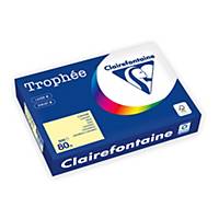 Farebný papier Clairefontaine Trophée, A4, 80 g/m², kanárikovo žltý