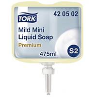 Savon liquide Tork Mild Mini, 475 ml, le paquet de 8 pièces