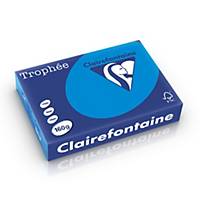 Clairefontaine Trophée 1022 gekleurd A4 papier, 160g, caraïbenblauw, per 250 vel