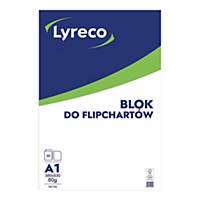 Blok do flipchartów LYRECO gładki, 30 kartek