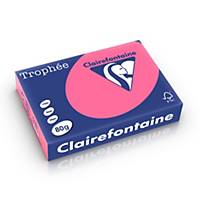 Clairefontaine Trophée 1771 gekleurd A4 papier, 80 g, fuchsia, per 500 vel