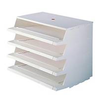 PANORAMA LETTER TRAY A4 WHITE 4/PK