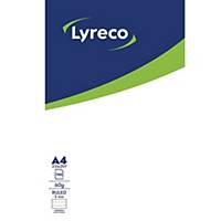 LYRECO NOTEPAD GLUED 100S A4 RULED 60G