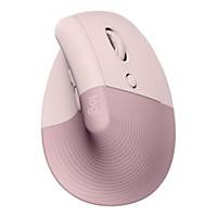 Mysz ergonomiczna LOGITECH Lift Vertical, różowa