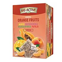 Herbata owocowa BIG-ACTIVE Orange Fruits, 20 kopert