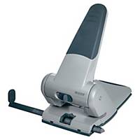 LEITZ 5180 2-HOLE HEAVY DUTY PAPER PUNCH SILVER - UP TO 65 SHEETS