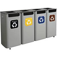 Affaldssorteringsstation Minatol Modulspande 4-delt
