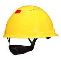 3M หมวกนิรภัย H-702 SFV-UV มีรูระบาย ปรับหมุน สีเหลือง