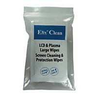 Elix Screen Wipes: LCD & Plasma Cleaning Solution - Pack of 5
