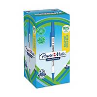 Paper Mate Kilometrico Recycled Ballpoint Pens Blue - Pack of 50