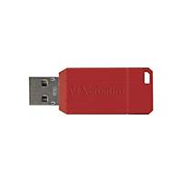 VERBATIM 49468 PINSTRIPE USB 16GB RED