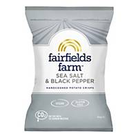 Fairfields Farm Sea Salt & Black Pepper Hand Cooked Crisps - Pack of 36