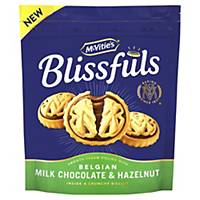 McVitie s Blissfuls - Hazelnut & Milk Chocolate 228G - Pack of 6