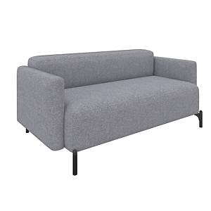FourPeople 2 Seater Low Back Sofa with Arms Grey - Delivery And Install Included