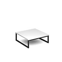 Nera Square Coffee Table 700Mm with Black Frame in WhiteDel Only Excl NI