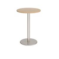 Monza Circular Poseur Table 800Mm in Oak - Delivery Only - Excludes NI