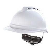 V-Gard 500 Safety Helmet vented Fas-Trac III PVC White