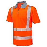 Woolacombe Iso 20471 CLASS 2 Coolviz Plus Polo Shirt Orange Large