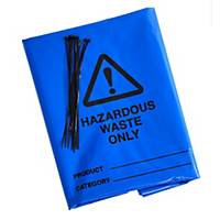 Hazardous Bags and Ties Pack of 100