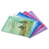Rapesco 1041 Popper Wallet A3 Assorted -Pack of 5