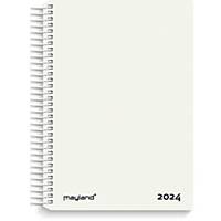 Kalender Mayland 2100 10, dag, 2024, 11,7 x 17,1 cm, PP,  hvid
