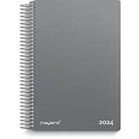 Kalender Mayland 2120 00, dag, 2024, 11,7 x 17,1 cm, PP, grå