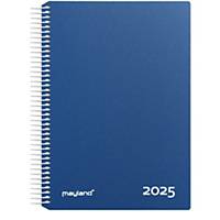 Kalender Mayland 2180 20, dag/time, 2025, 16,8 x 23,5, pp, blå