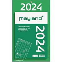 Afrivningskalender Mayland 2540 00, dag, 2024, 16,5 x 23,5 cm, grøn
