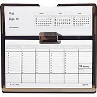 Bordkalender Mayland 3664 00, uge, 2023, 18 x 10 cm, røgfarvet