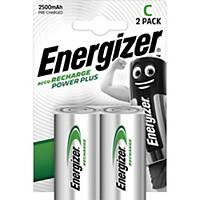 Battery Energizer Rechargeable C, HR14/E93/AM2/Baby, package of 2 pcs