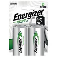 ENERGIZER RECHARGEABLE BATTERIES HR20/D - PACK OF 2
