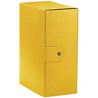 Cartella portaprogetto Esselte Eurobox cartone con bottone dorso 15 cm giallo
