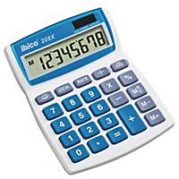 Ibico 208X desktop calculator with tilting display, white, 8 digits