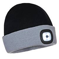Portwest® B034 Winter Cap with LED Headlight, Black
