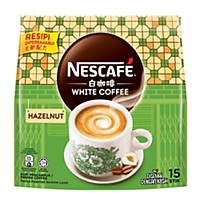 Nescafe White Coffee Hazelnut 33g - Pack of 15