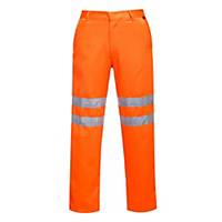 High visibility trousers Portwest RT45, class 2, orange, size XL