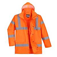 High visibility rain jacket Portwest RT60, class 3, orange, size S