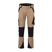 Work trousers Planam Norit 6403, poly/cot/elast, sand/black, size 50