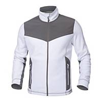 Sweat jacket Ardon Softfleece Combo H6499, polyester, white, size L