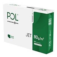 Papier POL Jet A4, 80 g/m², w opakowaniu 5 ryz po 500 arkuszy