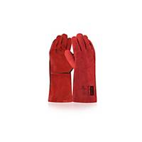 Ardon® Rene Welding Gloves, Size 10, Red, 12 Pairs