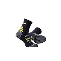 Ardon® Neon Socks, Size 42-45, Black/Yellow