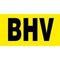 BHV helmsticker, zwart, 50 x 25 mm