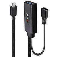 LINDY 43352 USB 3.2 C/A ACT EXTENSION 3M