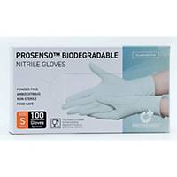 Nitrilhandsker Prosenso™, bionedbrydelige, str. S, pakke a 100 stk.