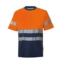 Camiseta Velilla 305509 alta visibilidad naranja/azul XL