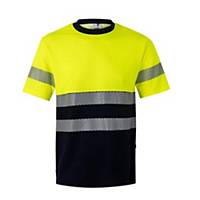Camiseta Velilla 305509 alta visibilidad amarillo/azul L
