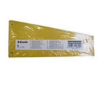Intercalaire Esselte trapèze, carton 220 g, jaune, les 100 intercalaires