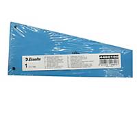 Esselte divider trapeze cardboard 220gr blue - pack of 100